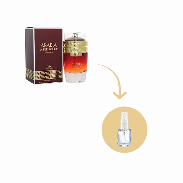 Fracionado Arábia Inter Rouge Eau de Parfum - Perfume Feminino Árabe (Ref. Olfativa L'interdit Rouge)