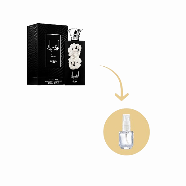 Fracionado Ansaam Silver Lattafa Pride Edp - Perfume Masculino Árabe (Ref. Olfativa Azzaro Most Wanted)