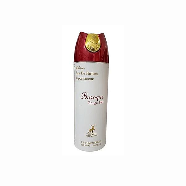 Baroque Rouge 540 - Perfume Feminino Árabe em Aerosol (Ref. Olfativa Baccarat 540)