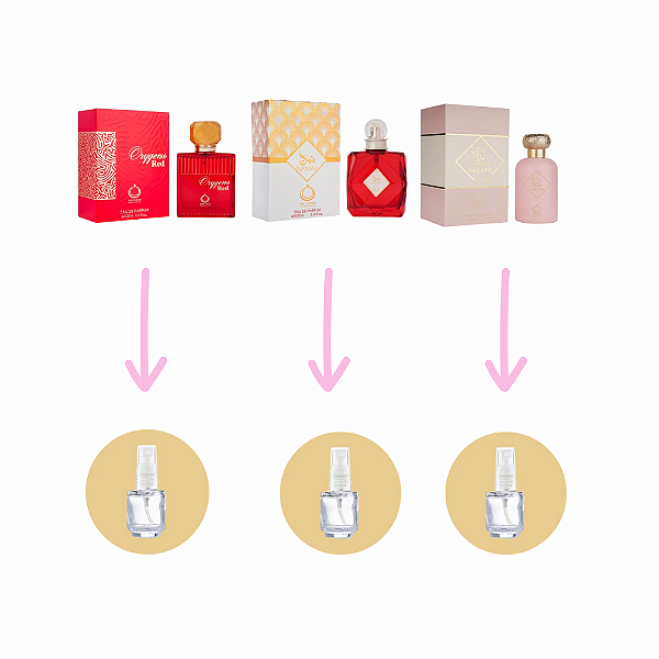 Combo 3 fracionados de 5ml cada (Orygens Red, Orygens Namal, Orygens Sarath)