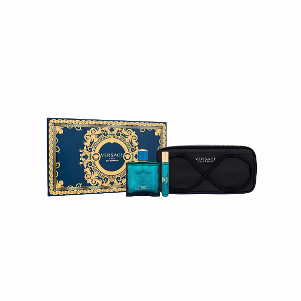 Kit Versace Eros Edp (3 peças) - Masculino
