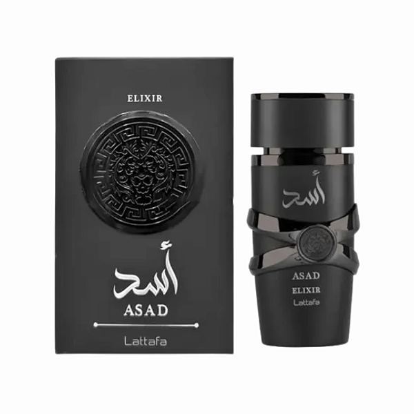 Asad Elixir Eau de Parfum Lattafa - Perfume Árabe Masculino 100ml