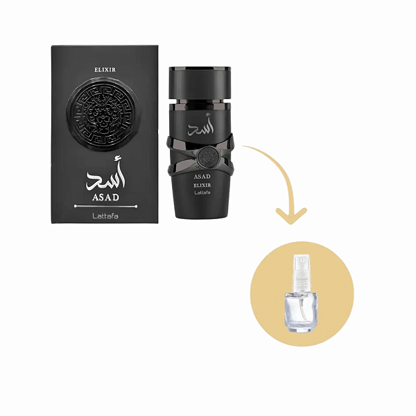 Fracionado Asad Elixir Eau de Parfum Lattafa - Perfume Árabe Masculino