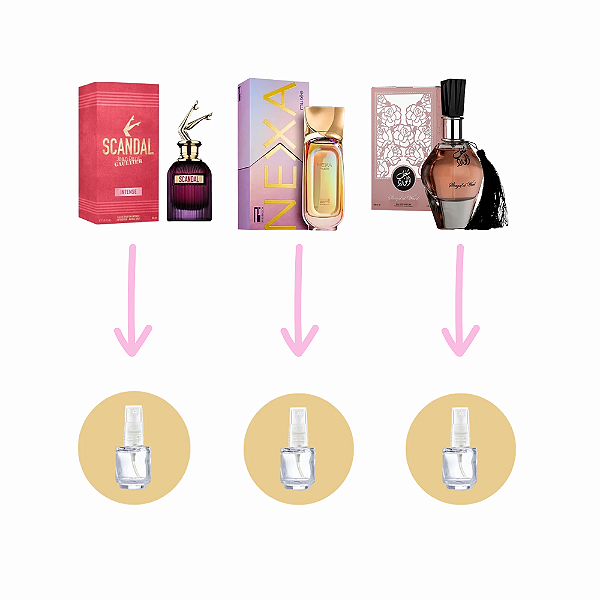 Combo Balada Feminino (Scandal Intense, Nexa, Shagaf) 5ml