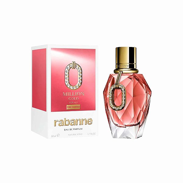 Million Gold For Her Pure Diamonds Edp Rabanne - Perfume Feminino 90ml