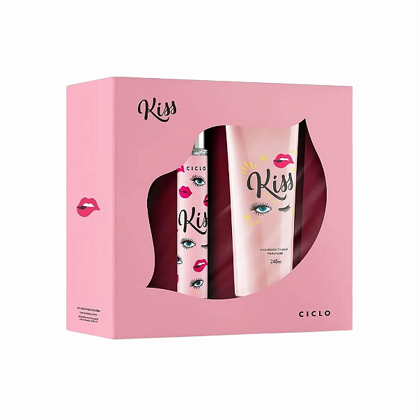 Kit ciclo perfume 30ml + hidratante kiss 240ml