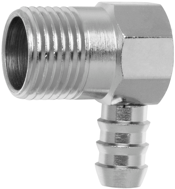 ADAPTADOR VERTICAL NIQUELADO P/ GAS 1/2" BSP(M) X TM 3/8" Blukit