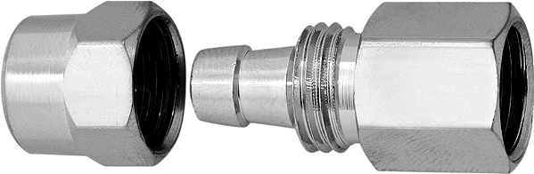 ADAPTADOR CROMADO P/ FILTRO ROSCA (M) X 1/4" (F) BLUKIT