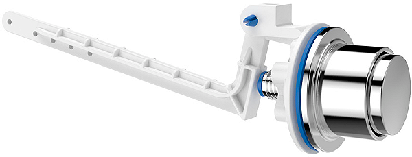 BOTAO ACIONADOR LATERAL ABS CROMADO P/ CAIXA ACOPLADA BLUKIT