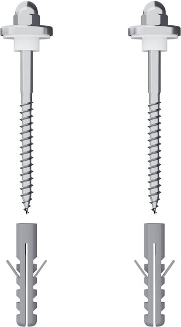 KIT PARAFUSO FIXADOR AÇO INOX P/ VASO SANITÁRIO E BIDÊ M8 X 90MM BLUKIT