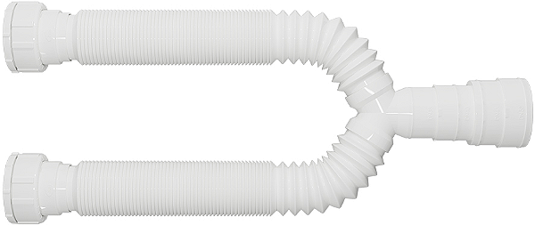 SIFAO TUBO EXTENSIVO DUPLO BRANCO 70CM BLUKIT