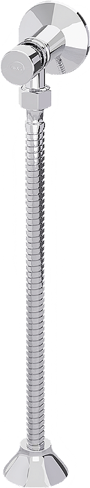 VALVULA P/ MICTORIO C/ CANOPLA E FLEXIVEL 0,30M CROMADO BLUKIT