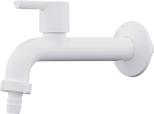 TORNEIRA DE PAREDE LONGA MULTIUSO CONFORT BRANCA