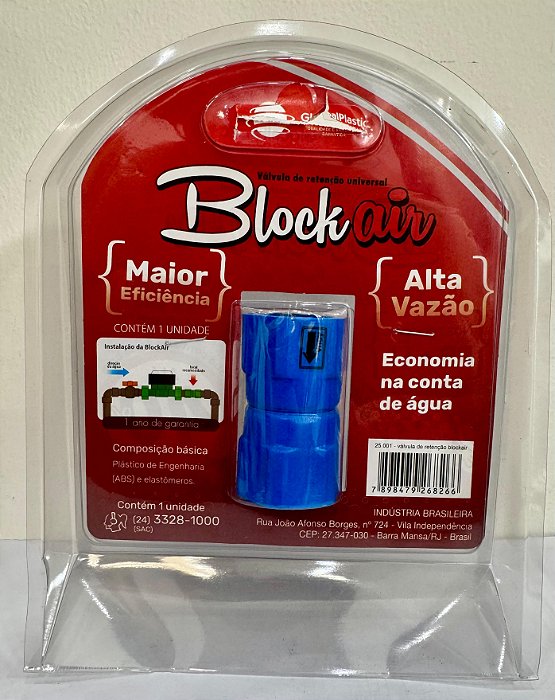 Válvula de Retenção Universal Blockair 25mm