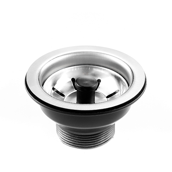 VÁLVULA INOX 3.1/2" PINO PLÁSTICO PRETO