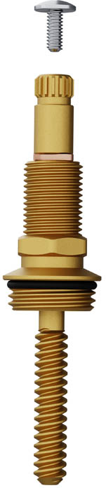 KIT FACIL P/ REGISTRO GAVETA ACABAMENTO DECA HASTE CURTA S/ CROMAGEM