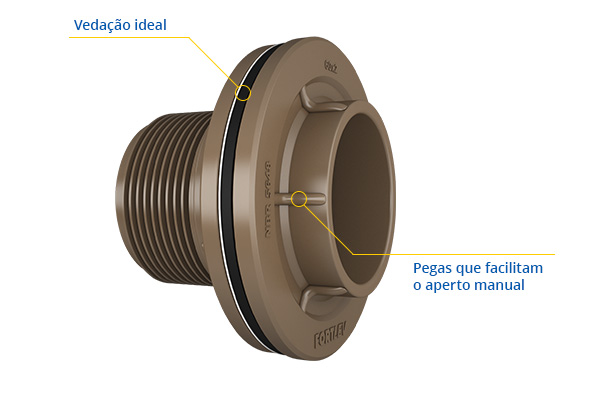 ADPATDOR SOLDAVEL C/ANEL P/CAIXA DGUA 20X1/2 PEVESUL
