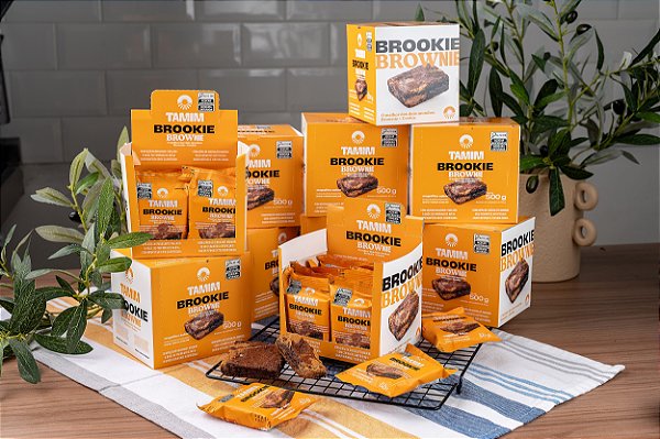 combo 8 unidades -BROOKIE BROWNIE -CAIXA DISPLAY 10X50g=500g