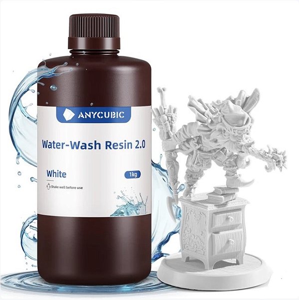 Resina Impressora 3d Original Anycubic Lavável Em Agua | BRANCO