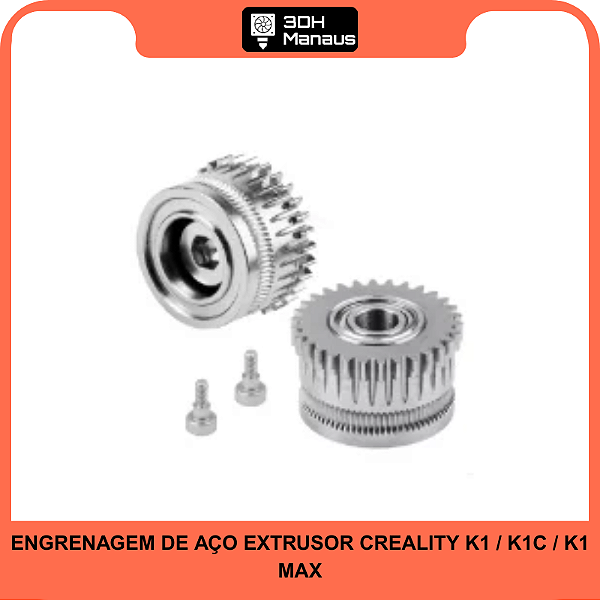 Engrenagem de aço extrusor creality K1 / K1c / K1 Max