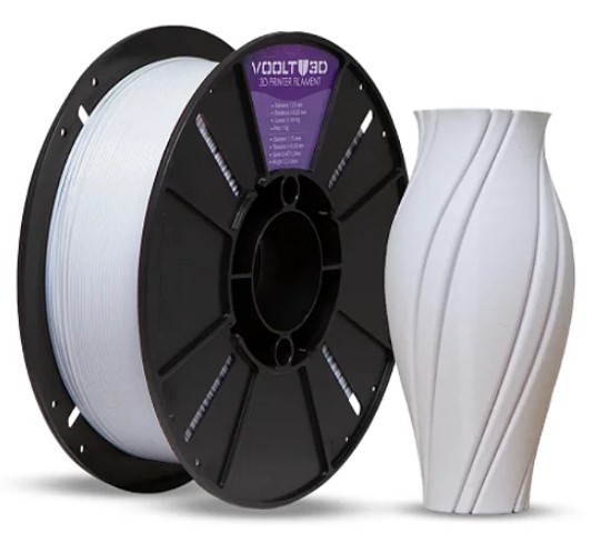Filamento Para Impressora 3D | PETG Premium HF BRANCO DENTAL 1.75mm VOOLT3D