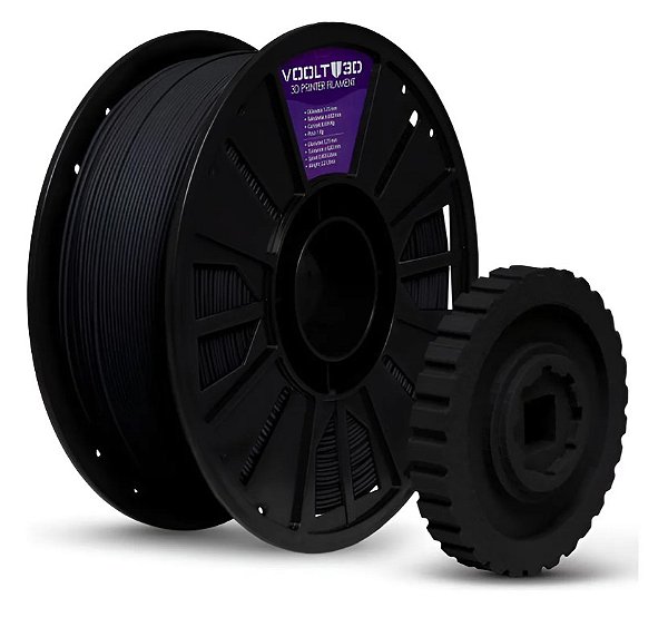 Filamento Para impressão 3D | PLA FIBRA CARBONO 1.75mm VOOLT3D