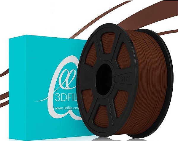 Filamento Para impressão 3D | PLA MARROM CHOCOLATE 1.75mm 3DFILA