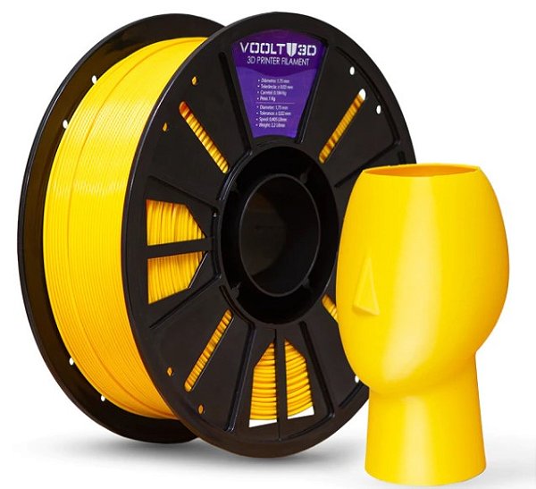 Filamento Para Impressora 3D | PETG Premium HF AMARELO 1.75mm VOOLT3D