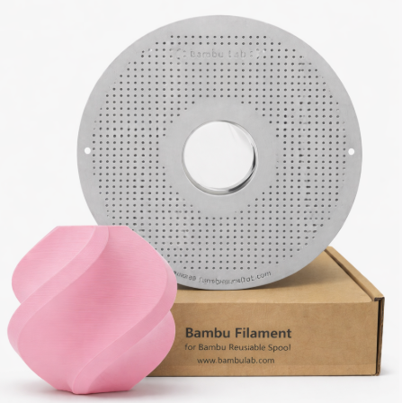 Filamento Para impressão 3D | PLA MATTE ROSA CLARO 1.75mm BAMBU LAB