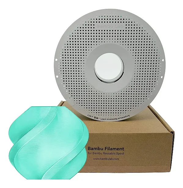 Filamento Para impressão 3D | PETG VERDE TRASNLUCIDO 1.75mm BAMBU LAB