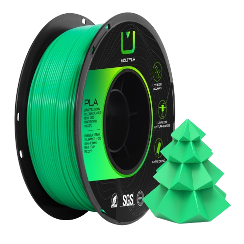 Filamento Para impressão 3D | PLA VERDE 1.75mm MULTIFILA