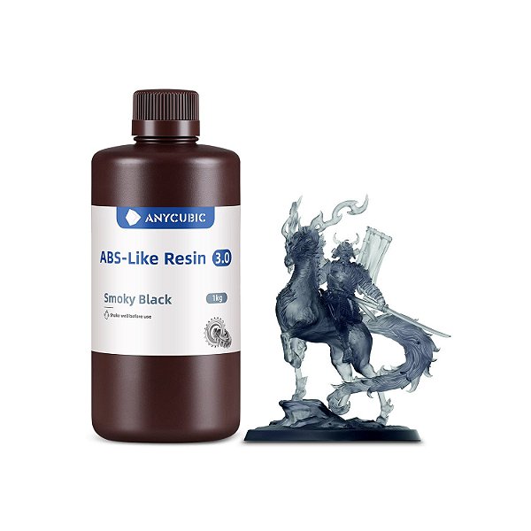 Resina Impressora 3d Original Anycubic ABS Like 3.0 | PRETO FUMÊ