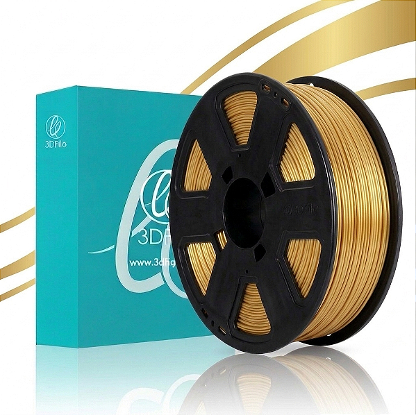 Filamento Para impressão 3D | PLA DOURADO 1.75mm 3DFILA