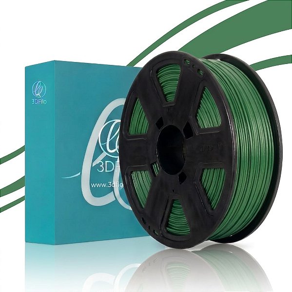 Filamento Para impressão 3D | ABS VERDE FOLHA 1.75mm 3DFILA
