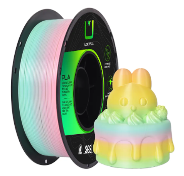 Filamento Para impressão 3D | PLA SILK RAINBOW FADA 1.75mm MULTIFILA