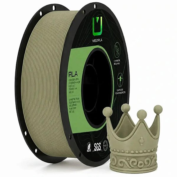 Filamento Para impressão 3D | PLA MATTE BEGE MIST 1.75mm MULTIFILA