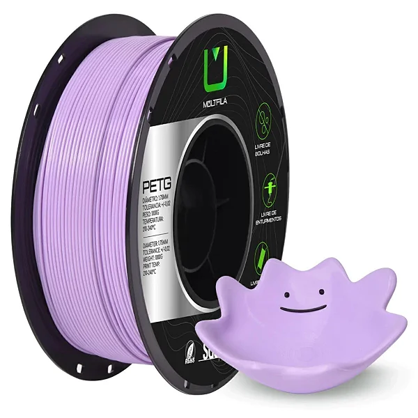 Filamento Para impressão 3D | PETG LILÁS 1.75mm MULTIFILA