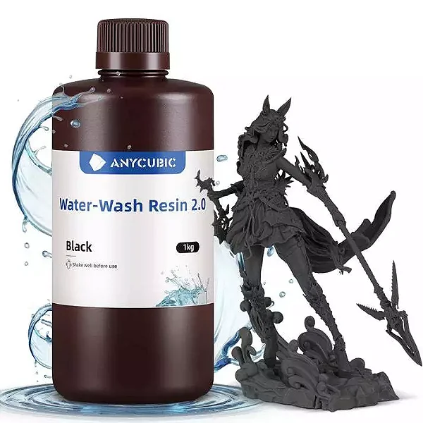 Resina Impressora 3d Original Anycubic LAVÁVEL Em Água | PRETA