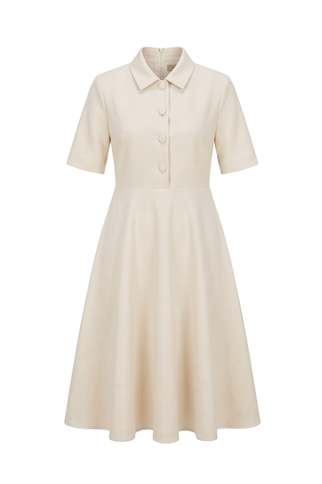 Vestido Louise Off White