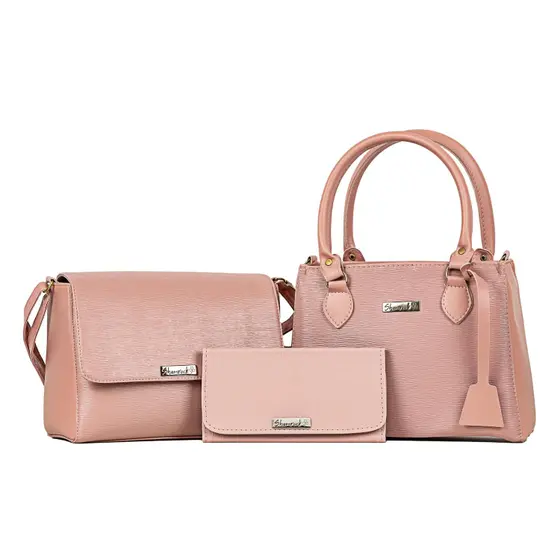 Kit Completo de Bolsas Femininas Rosa - Elegância e Praticidade