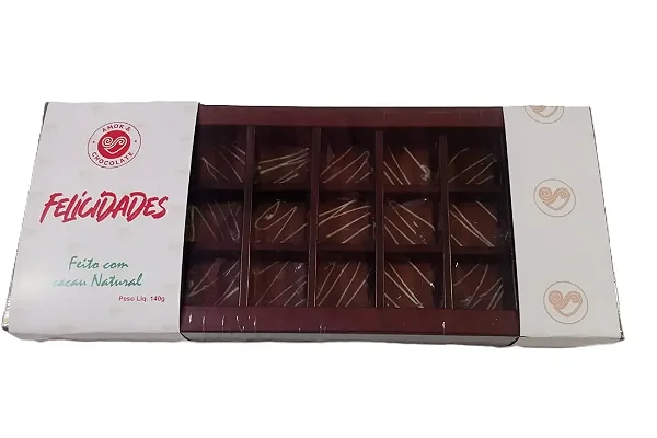 Display Felicidades 24 Tabletinhos Ao Leite