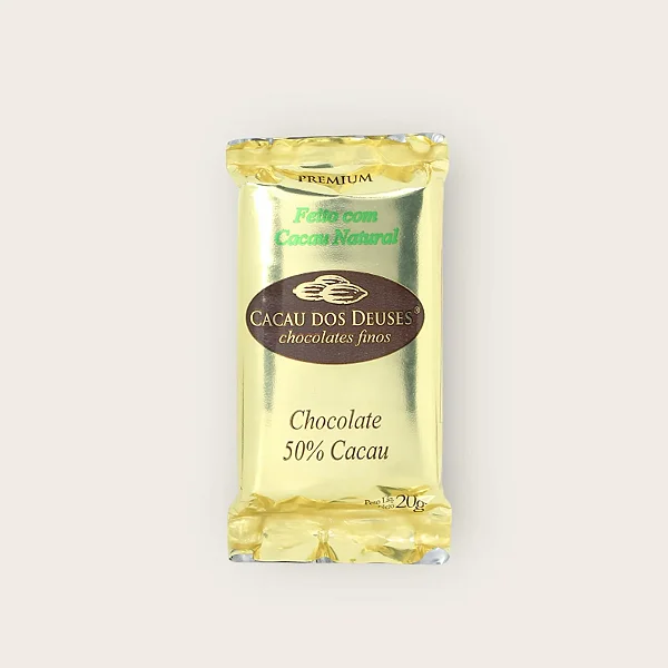Barra 20g Chocolate 50% Cacau