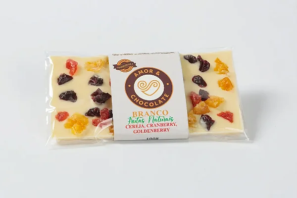 Barra 100g c/ Frutas Vermelhas Branca