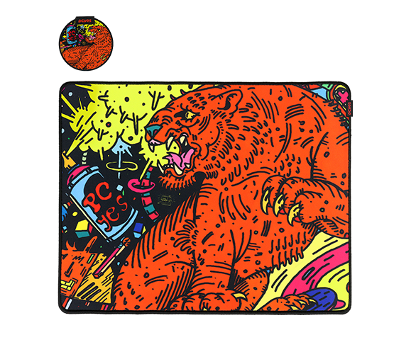 Mouse Pad Gamer Pcyes Tiger Medium - 500 X 400mm - Pmt50x40 [F018]