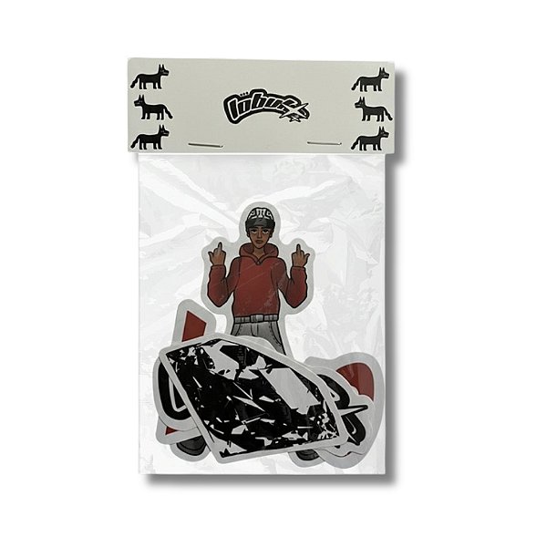 Pack 4 Adesivos FUI PRO LUXO - Big Rush