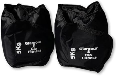 Par de Caneleiras Tornozeleiras de Peso 5kg - Glamour & Cia Fitness