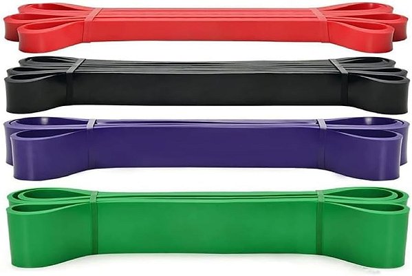Kit Super Bands - 4 Bandas de Resistência Rubber