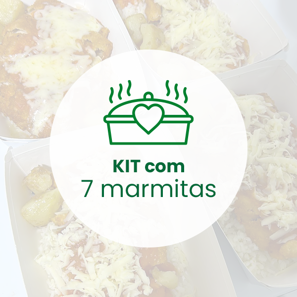 Kit com 7 marmitas