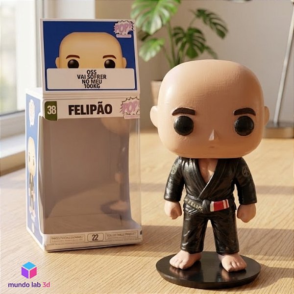 Funko Jiu Jitsu Personalizado 3D - Colecionável de Artes Marciais