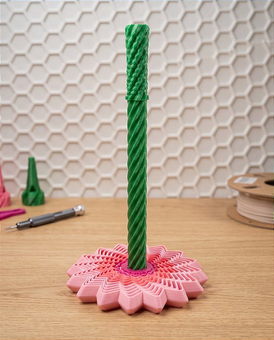 Fidget Toy Flor Cinética 3D Rosa Gradient – Objeto Antiestresse e Sensorial